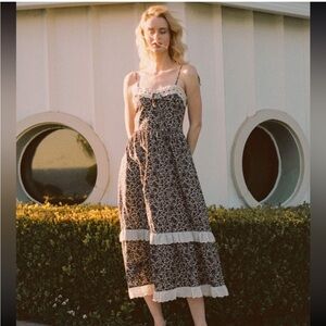 NWT Christy Dawn Emma Dress in Daisy Black - M